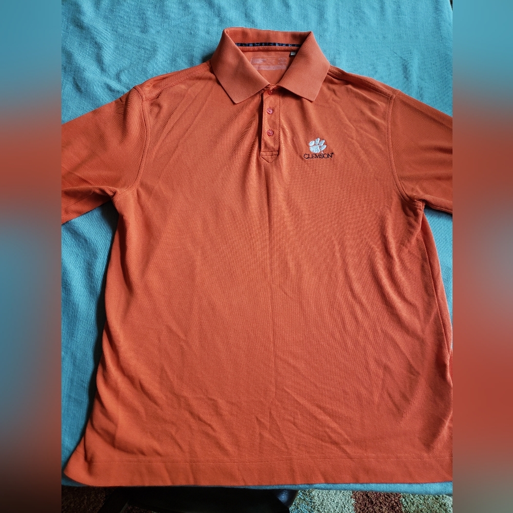 Cutter & Buck Cotton Blend CLEMSON TIGERS Short Sleeve Polo